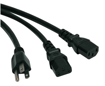 Y SPLITTER POWER CABLE, NEMA 5